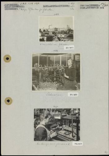 Philips&#039; Gloeilampenfabrieken te Eindhoven. Foto 1: Overzicht van fabrieken (5x…